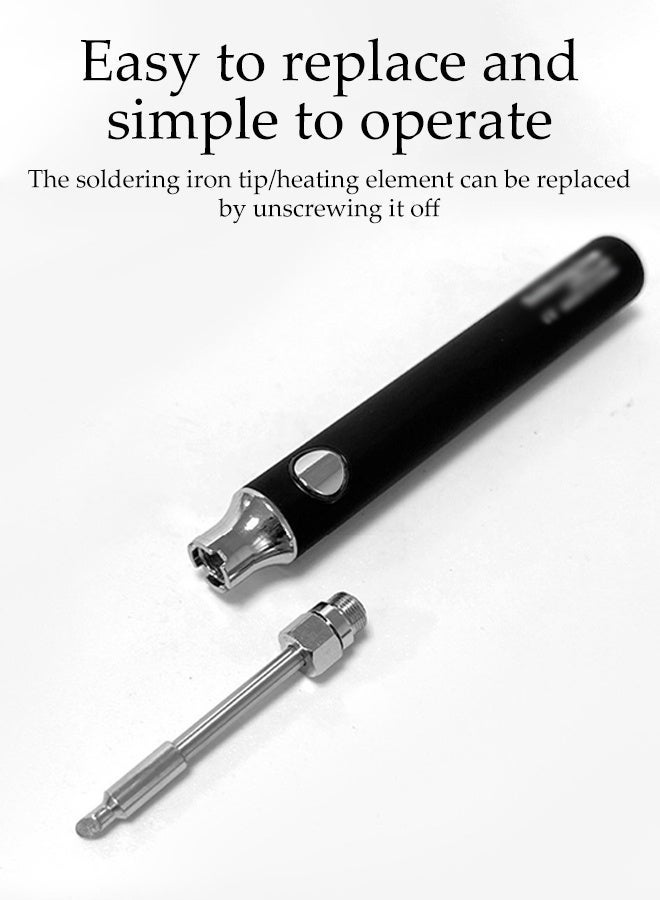 DUNISO Soldering Iron Kit,LED Digital Solder Iron Soldering Gun Kit,Wireless Portable Soldering Iron,3-Speed Temperature Adjustable 330-450℃,Easy to Use,for Welding Circuit Board, Appliance Repair - Image 4